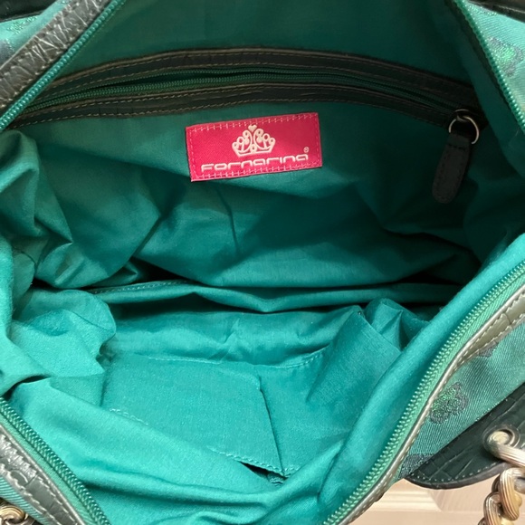 Y2K Rare Fornarina Emerald Green purse - Picture 8 of 12